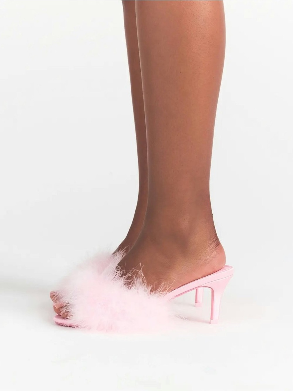 SKIMS FEATHER KITTEN HEELS CHERRY BLOSSOM 38 7.5